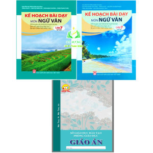 Sách - Combo 2 cuốn Kế hoạch bài dạy môn Ngữ văn lớp 7 (bộ Chân trời sáng tạo)+ Bán kèm sổ giáo án A4 (KL)