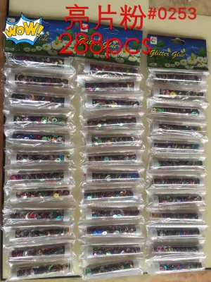 LuckyHao Glitter powder tube 12pcs/pad