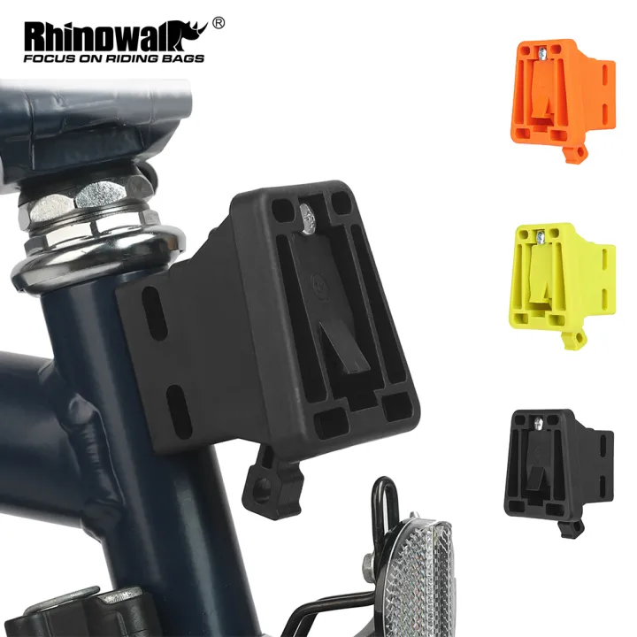 Rhinowalk Bike Front Carrier Adapter Block DIY Front Rack Carrier Bag ...