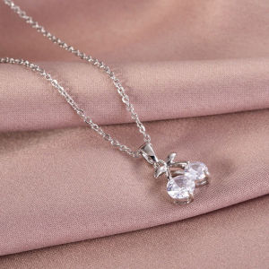 Kalung Titanium Cerry Accesories Fashion Wanita Korean Style Anti Karat Dan Luntur