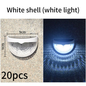 Solar step lamp outdoor waterproof garden lamp balcony garden fence decorative wall lamp automatically lights up when dark