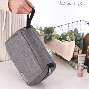 BG21 กระเป๋าอาบน้ำ  toiletries bag/ makeup bag  ขนาดพกพา พร้อมตะขอแขวน