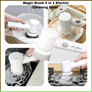 COD BATHE PROJECT Magic Brush 5 in 1 Electric Cleaning Sikat WQ8110 / Sikat Elektrik Kamar Mandi Wc Multifungsi Serbaguna Sikat Elektrik Magic Brush Pembersih Sepatu