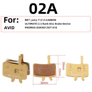 MEROCA MTB Hydraulic Disc Brake Metal Brake Pads For Shimano B01s M445 355 395 Bike Accessories