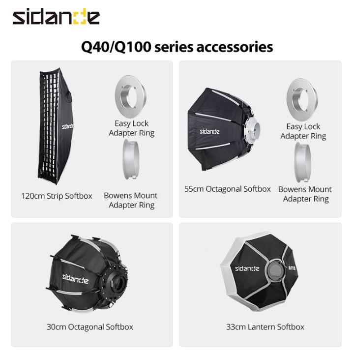 Staffa Adattatore Q100 Easy Lock Per PHOTOOLEX Q40/Q100 Lite E Ambitful Q100 – Attacco Bowens E Inclinazione 180°