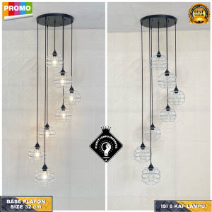 Lamu Gantung Hias Void Tangga Minimalis 7 in 1
