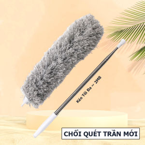 Chổi Lông Quét Bụi Trần Nhà Cán Dài 2m8 Rút Gọn Tiện Dụng Chổi Quét Trần Nhà Đầu Chổi Uốn Dẻo Linh Hoạt Dễ Dàng Vệ Sinh