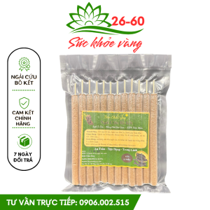 Nhang Ngải Cứu Bồ kết Hữu Cơ Loại Dài 18cm- Dụng cụ diện chẩn