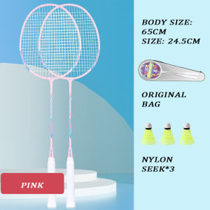 HUIESON Vợt cầu lông thật siêu nhẹ và bền bộ đồ người lớn tập luyện thi đấu VỢT ĐÔI có bóng