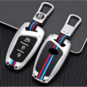 Ốp Bảo Vệ Chìa Khóa Vỏ Bọc Chìa Khóa Phản Quang Ô Tô Hyundai SantaFe 2013 2018 Genesis