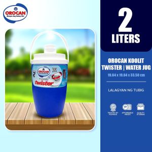 OROCAN KOOLIT TWISTER Water Cooler Jug Water Storage Assorted Colored Water Jug Water Cooler to Freshen Up Easy to Handle Water Cooler Jug