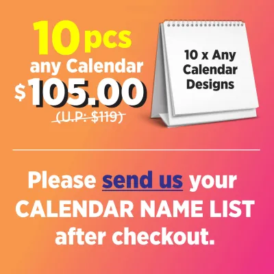 KOOBIQ BULK PURCHASE 2026 Desktop Calendar Singapore SG Holidays Christmas Gift