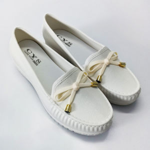 Azgalery SPT-32 Sepatu Sandal Slip On Wanita Flat Shoes Pantofel Pita Bahan Karet PVC Nyaman COD