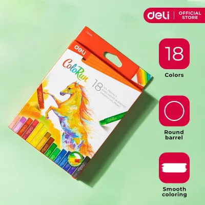 Deli Oil Pastels 18 Colors EC20210