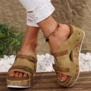 [Free Shipping] International Style WomenS Slippers Suitable For Summer Wear Available In Large Sizes Made Of Softwood And Designed For Comfort And Ease Of Use