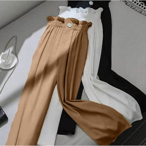 Pabrik Baju KULOT SERUT SUSUN KANCING BO Bahan MOSSCREPE Celana Wanita Kekinian OOTD Kulot Premium Celana Wanita Model Terbaru 2022