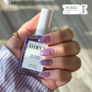 สีทาเล็บ สีทาเล็บกึ่งเจลกลิตเตอร์ U-DELI กลิตเตอร์ กากเพชรแน่นๆ ไม่ต้องอบ เม็ดสีชัดสวย เล่นแสงสวย แห้งเร็ว ไร้กลิ่นฉุน ปราศจากพาราเบน สีกากเพชร สีเล็บกลิตเตอร์ พร้อมส่ง