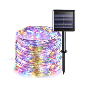 LED Outdoor Solar/Battery Lamp String Lights 100LEDs 12M 8 Modes Fairy Holiday Christmas Party Garland Solar Garden Waterproof  Solar Light New Year Garden Decor