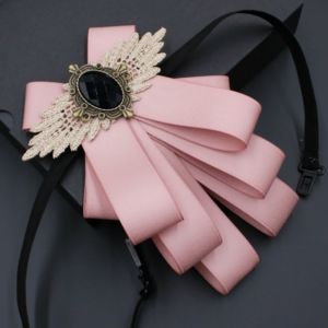 AAVGH Faux Stone Mens Suit Lapel Flowers Polyester Alloy Neck Decoration Fashion Bow Tie Necktie Wedding