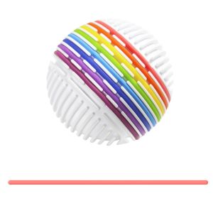 TEA7146 3D Stereoscopic Montessori Sensory Activity Ball Silicone Material Rainbow Color Stress Reliever Ball Busy Ball DIY Design Motor Skills Ball Kids Toy