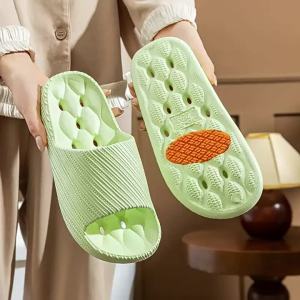 Bathroom Slippers For Men And Women Summer Home And Hotel Bath Non-Slip Flat Quick-Dry Water-Draining Anti-Fall Sandals For Seniors