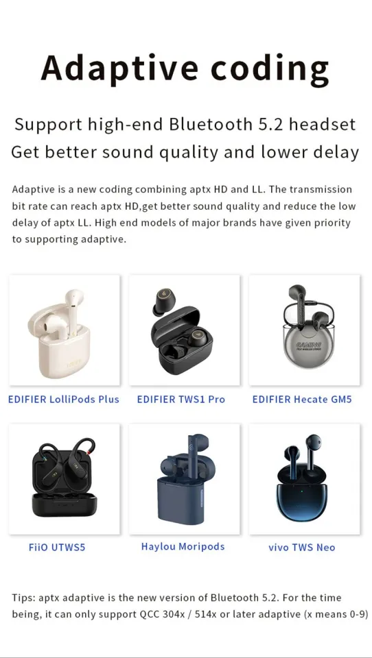 DISOUR Original TX40 USB Bluetooth Audio Transmitter Qualcomm