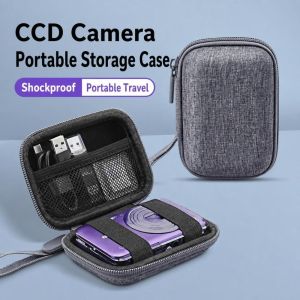 SQMETR có túi lưới Hộp đựng máy ảnh kỹ thuật số Đệm bảo vệ Mini Giá đỡ máy ảnh nhỏ gọn Bền bỉ Túi đựng cáp dữ liệu Máy ảnh CCD Sony Canon Fuji