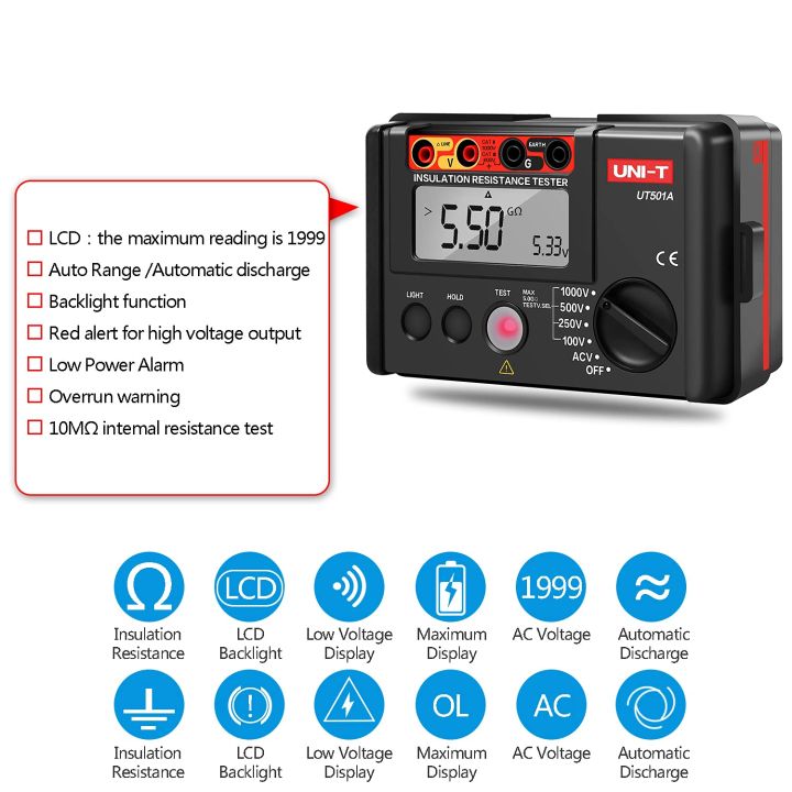 UNI-T%20UT501A%20Insulation%20Resistance%20Tester%20-%20Image%202