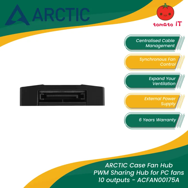 Arctic%20Case%20Fan%20Hub%2010%20Port%20PWM%20Fan%20Hub%20with%20SATA%20Power%20%5BCentralized%20Cable%20Management%5D%20-%20ACFAN00175A%20-%20Image%204