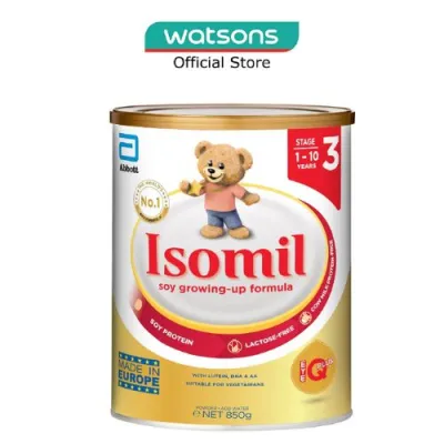 ISOMIL EyeQ Plus Soy Growing Up Formula Stage 3 (For 1 to 10yrs Old) 850g