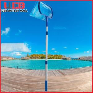 UEB Pool Skimmer Net Swimming Pool Skimmer Net with Telescopic Pole Ponds Cleaning Leaf Tools Pond Removal Cleaning Leaf Rake Ponds Cleaning Debris Tools