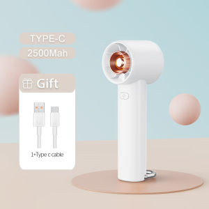 YIOMIO  Mini Fan Portable Handheld Rechargeable Electric Fan 3 Speeds Bladeless Turbo Ultra-quiet Desk Cooling Fan Suitable For Summer Outdoor Students
