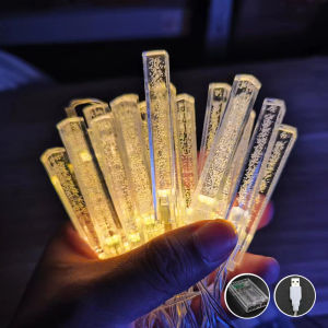 Mga Dekorasyon na Ilaw Mga Christmas Light Curtain 3 Meter Waterproof Tumbler Lights Room Led Lights Makukulay na kumikislap na ilaw na may USB at Baterya na Kahon