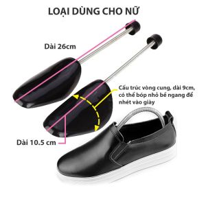 Cây Giữ Form Giầy Nhựa Lò Xo Thép Tiện Dụng - Shoes Tree Nhựa Mica Chống Nhăn Giày Cao Gót Giày Tây Thể Thao Sneaker
