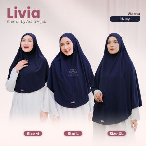 Arafa Hijab - Khimar Livia | Jilbab Instan Syari Bergo Jersey Premium Model Terbaru Simpel Adem