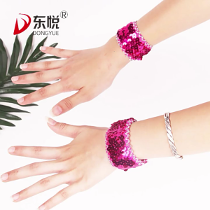 Lấp lánh sequined còng Đảng dressingup Bao cánh tay đàn hồi cổ tay còng trang trí Cuff tay áo cho phụ nữ và cô gái