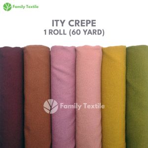 Bahan Kain ITY Crepe 1 Roll 60 Yard - Bahan Gamis Lembut