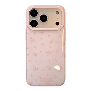 Gentle Beautiful Pink Rose Flowers Drop Glue Shockproof Phone Cover Case for iPhone 17 16 15 14 13 Pro Max Plus Air
