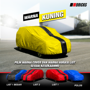 Car Cover Body Sarung Mobil Tiggo 5X Pelindung Anti UV & Custom Warna Primelux BRICK