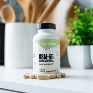 Viên uống NutraBio KSM-66 Ashwagandha 60 viên giảm stress cải thiện giấc ngủ - ✓ Giúp cải thiện tâm trạng giảm căng thẳng lo âu ✓ Hỗ trợ nâng cao chất lượng giấc ngủ ✓ Hỗ trợ gia tăng hiệu suất não bộ cải thiện trí nhớ độ minh mẫn