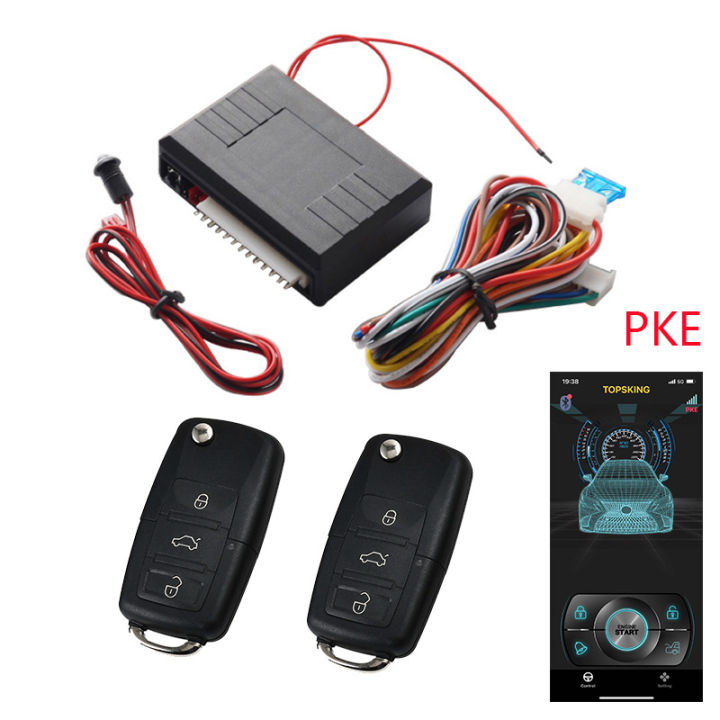12V PKE Auto Sensing Car Keyless Entry System Bluetooth APP Control ...