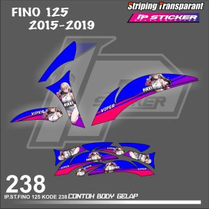 FINO 125 2015-2019 (COD) STIKER STRIPING MOTOR YAMAHA FINO HOLOGRAM DAN TRANSPARAN
