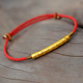 【Limited stock】 Vintage Silver Tibetan Buddhism Red Rope Bracelet Women Gold Color Om Mani Pedme Hum Spiritual Braelet For Women Jewelry. 