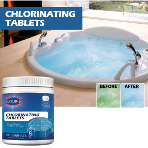 Googeer Chlorine Tablets for Swimming Pool Slow Dissolving Tablets Chlorine Tablets for Swimming Pool Cleaning