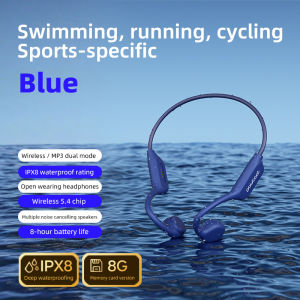 POLVCDG-X7-32/8G IPX8 Waterproof Bone Conduction Earphone Bluetooth Swimming Headphones Sport Earbuds IPX8 Waterproof Earphone