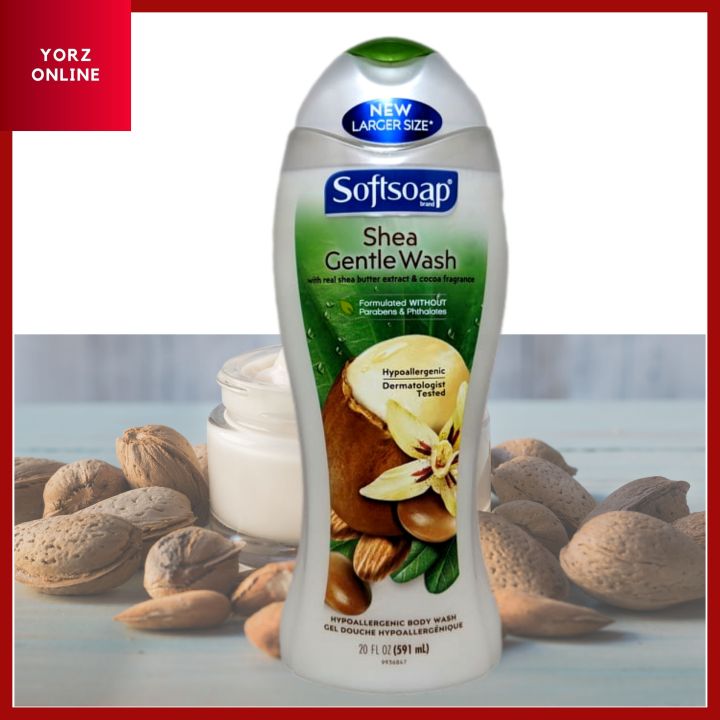 COLGATE PALMOLIVE SOFTSOAP BRAND SHEA GENTLE WASH HYPOALLERGENIC BODY