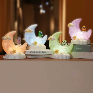 [KST] Mainan Lampu Tidur Bulan Hewan Anak Lucu Cahaya Lembut Dekorasi Kamar Kado Ulang Tahun