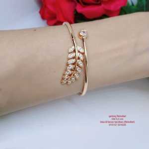 Gelang Regang Fleksibel Wanita Titanium Xuping Perhiasan Fashion Aksesoris Lapis Emas Tahan Lama Anti Karat