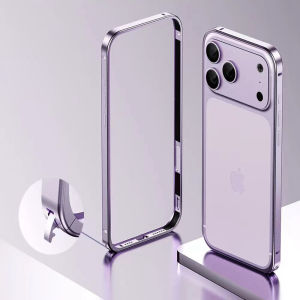 Ultra Thin Aluminum Metal Frame Light Bumper Case For Apple iPhone 17 Air 16 Pro 15 Plus 14 13 12 Pro Max Luxury Alloy Protective Acccessories