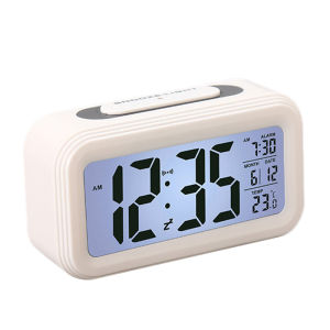 【COD】LED Digital Alarm Clock Electronic Digital Alarm Screen Desktop Table Clocks for Home Office Backlight Snooze Calendar Clock
